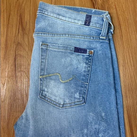 7 For All Mankind Josefina Skinny Boyfriend Jeans - Picture 8 of 14